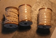 dentelle écru sur bobine en