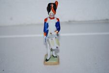 PORCELAINE DE SAXE MINI SOLDAT EMPIRE MUSICIEN TAMBOUR 10 CM