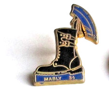 Pin's GENDARMERIE C.R.S MALBY 34 Rangers Signé Delsart et Cie Vintage #1/5