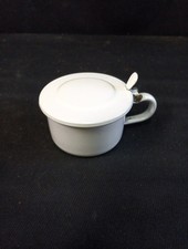 Petit Crachoir En Tôle Émaillée H 7cm Diam. 11cm