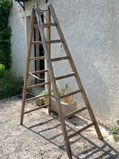 échelle double en bois pour déco