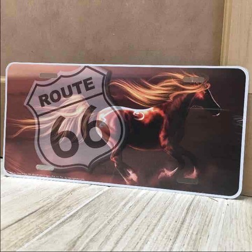 Route license plate sign - route,