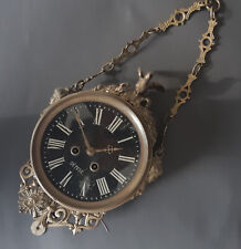 Ancienne Horloge murale cadran noir