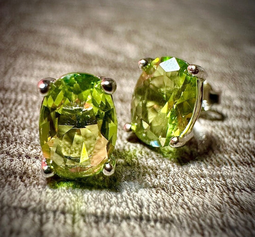 Boucles oreilles péridot - boucles,