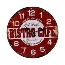 Horloge murale suspendue en bois, décoration créative pour la maison, 1 pièce