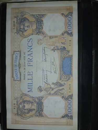 Billet 1000 francs juillet - 1000,