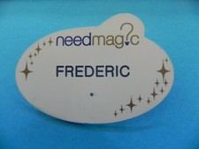 ?? NAMETAG NAME TAG DISNEYLAND PARIS / FREDERIC  ????????????