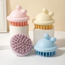 Silicone Shampoo Scalp Hair Massager Head Body Massage Comb R1L6