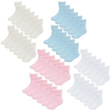 10 Paires Chaussettes Bebe Unies pour Garçon et Fille | Chaussettes pour Enfant