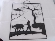 Tableau ART ASIATIQUE en tôle