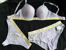 CHARLOTT"lingerie soutien gorge 95D+slip2 ou tanga4 evanescence neuf avc etiquet