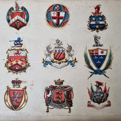Gravure armorial rehaussé - gravure,