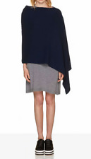 Poncho Benetton Laine Bleu