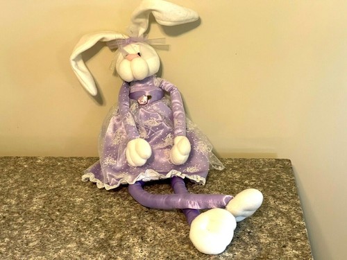 Plush bunny purple - bunny,