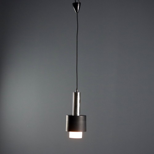 Lustre vintage aluminium verre - vintage,