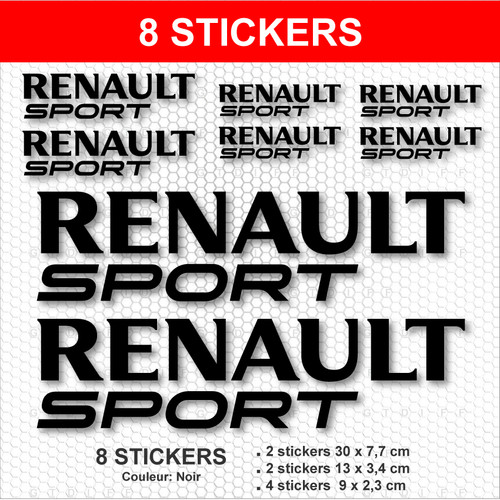 Stickers renault sport noir - stickers,