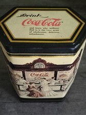 Boîte Vintage Drink Coca Cola Exagonale 