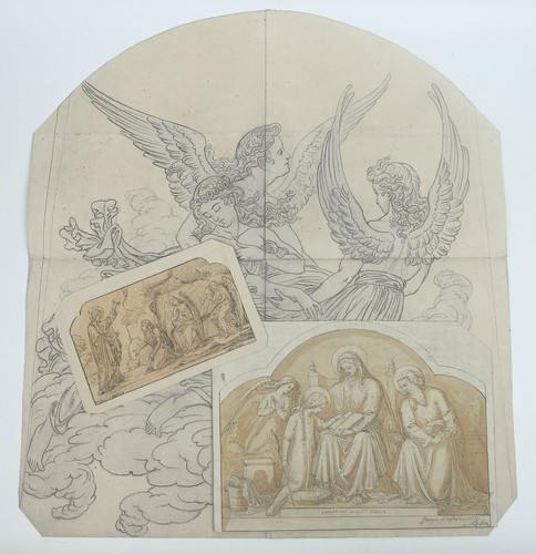 Trois dessins signé belloc - belloc, à