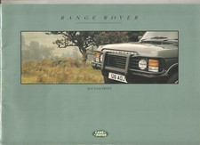 RANGE ROVER CLASSIC - ACCESSORIES - 1992 / ENGLISH / catalogue brochure prospekt