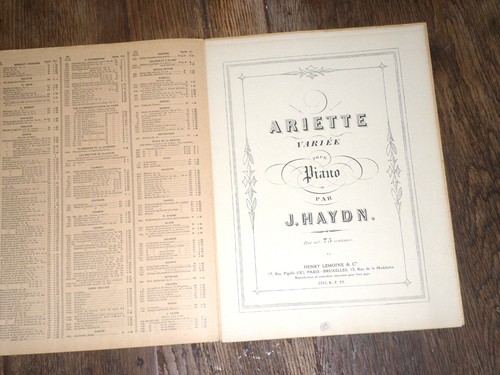 Ariette variée pour piano - piano, de