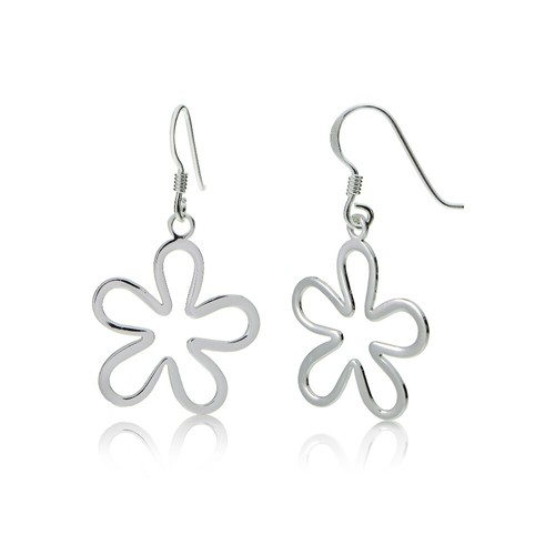 Argent sterling fleur poli - fleur,