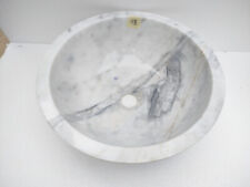 Lavabo en marbre blanc naturel