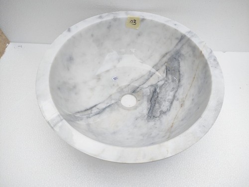Lavabo marbre blanc naturel - lavabo,