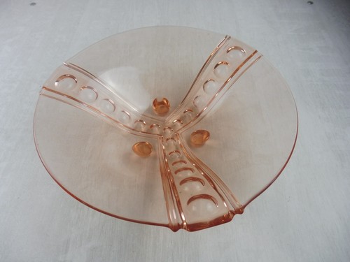 Saladier verre rose art - verre,