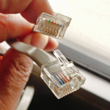 Câble /Rallonge à clé de côté RJ11 RJ-11 (ADSL ou Téléphone) Longueur 3.0 m