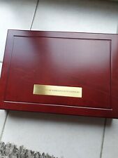 OCCASION ancien Coffret numismatique Allemand 2 plateaux monnaies capsules etc