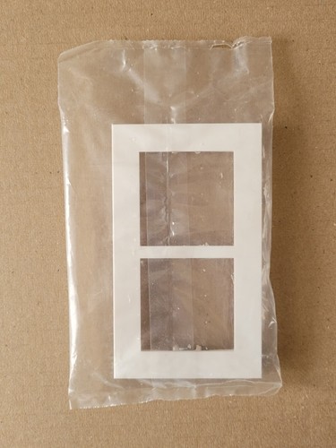 Plaque blanche 2x2 modules - 1,
