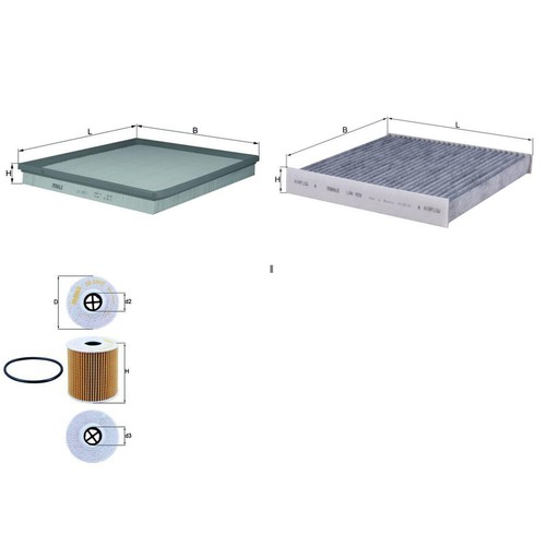 Knecht filter paket kit - filter-paket,