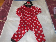 combinaison pyjama à capuche disney minnie fourrure 6 ans
