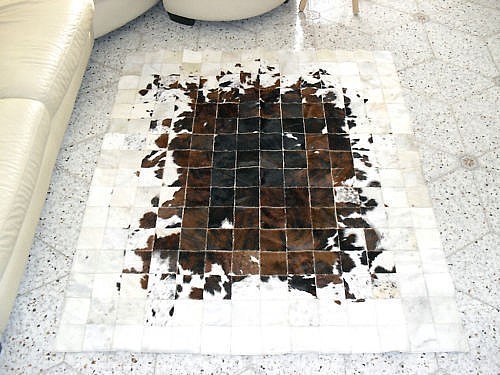 Tapis cuir vache modèle - de,
