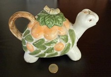 THEIERE TORTUE/ HAND PAINTED/