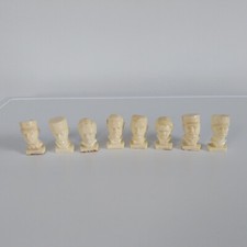 Vintage Collection 8 Bustes Publicitaires TOTAL 70's H / F Célèbres