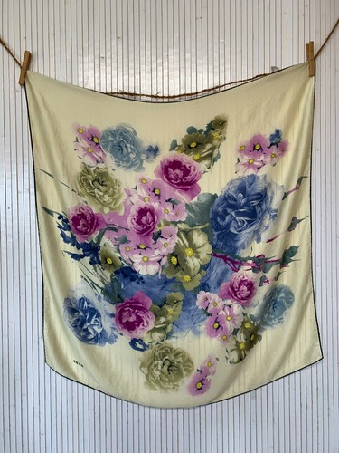 Foulard carré soie vintage - carré, de