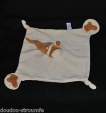 🍀 Doudou Vache Plat Beige