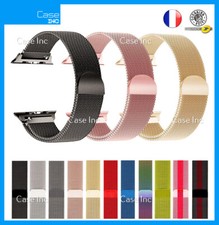 Bracelet Acier Milanais pour Apple Watch 38 40 41 42 44 45mm Serie 8 7 6 5 4 SE