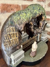 Ancien Grotte Lourdes Plâtre Polychrome Ste Bernadette Signé Corneille Toulouse