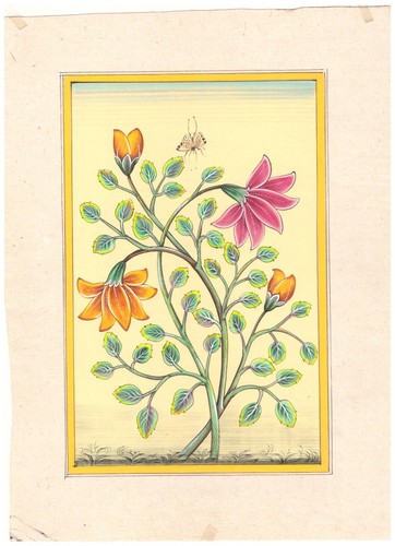 Peinture miniature fleurs - miniature,
