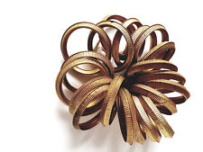 Lot de 20 ANNEAUX DE RIDEAUX ANCIEN EN laiton -Diamètre int. 4,9 cm Ext. 6,2 cm