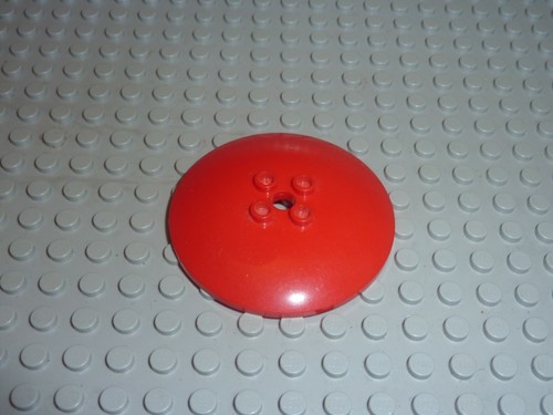 Lego red round - red, 6