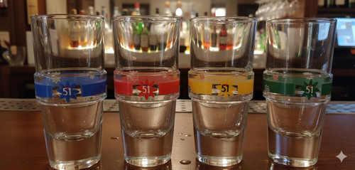 Lot verres pastis 51 - de, 4