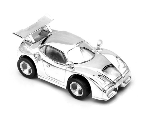 Tirelire auto argenté voiture - auto,