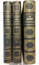1846 HISTOIRE MARITIME DE LA FRANCE GUERIN MER MARINS EXPEDITIONS LIVRE ILLUSTRE