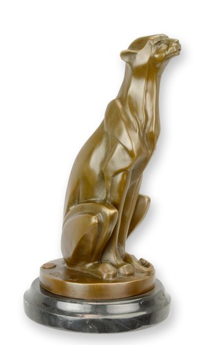 Sculpture guépard bronze - guépard,