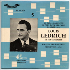 45 t. 6 titres années 1950' - Louis LEDRICH - 4 javas et 2 valses - La plus bath