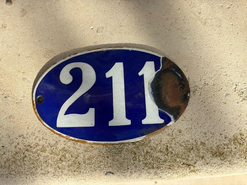 Ancien numéro rue maison - -,