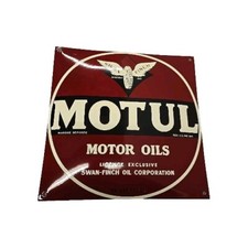 plaque émaillée MOTUL 